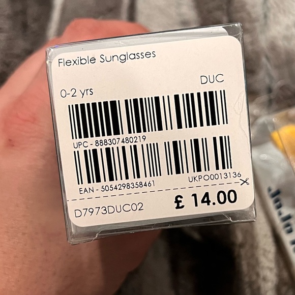 JoJo Maman Bébé Blue (Duck Egg) Kids' Flexible Sunglasses with Straps. NIB. - Picture 2 of 3